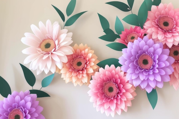 Flower arrangement with trendy colors
