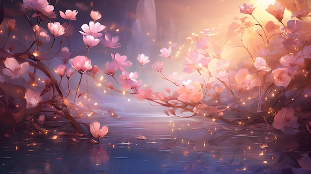 Flower Background dreamy atmosphere