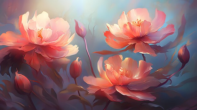 Flower Background dreamy atmosphere