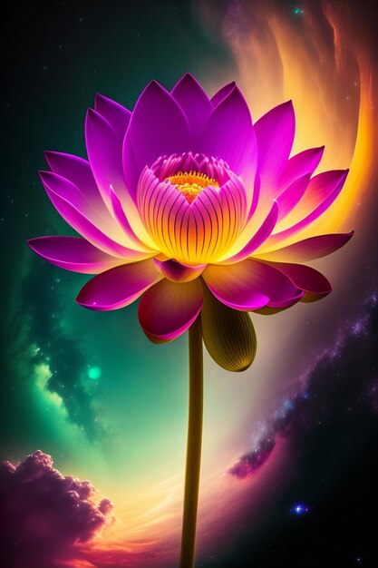 Flower background image generated ai