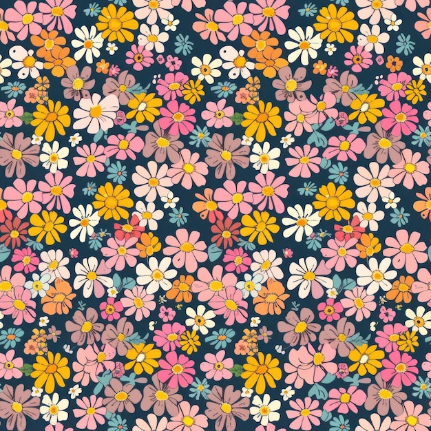 flower background seamless pattern wallpaper