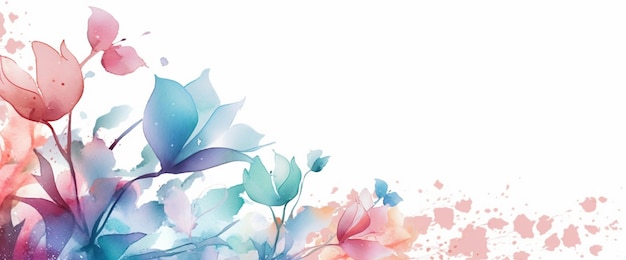 A flower background with blue and pink flowers