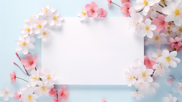 写真 コンテンツを書くためのコピースペースエリアの花の背景と花の装飾のホワイトスクリーン背景