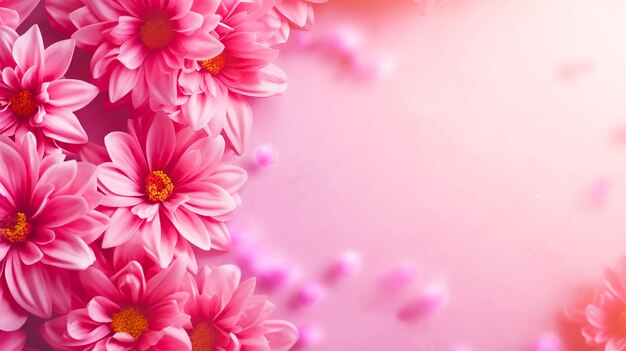 Flower Background with Multicolor Flower