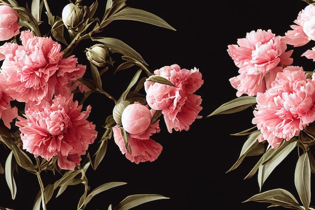 flower blossom decoration seamless pattern flowers background