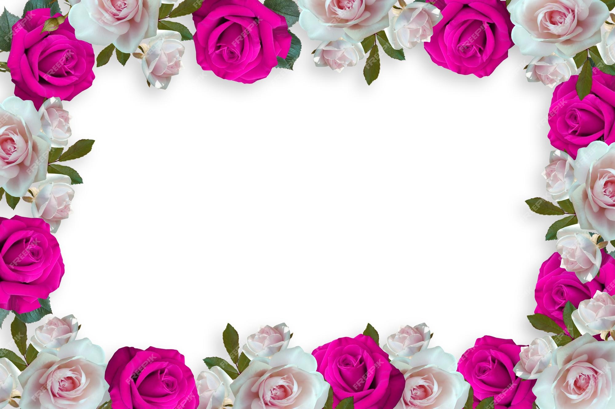 Premium Photo | Flower border frame background flower background floral  frame background