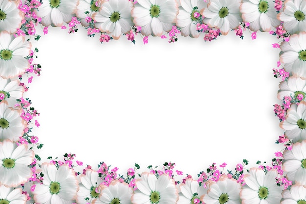 Flower border Frame Background Flower Background Floral Frame Background