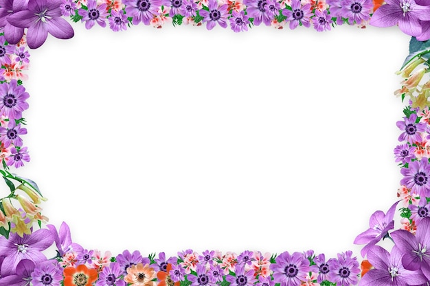 Flower border Frame Background Flower Background Floral Frame Background