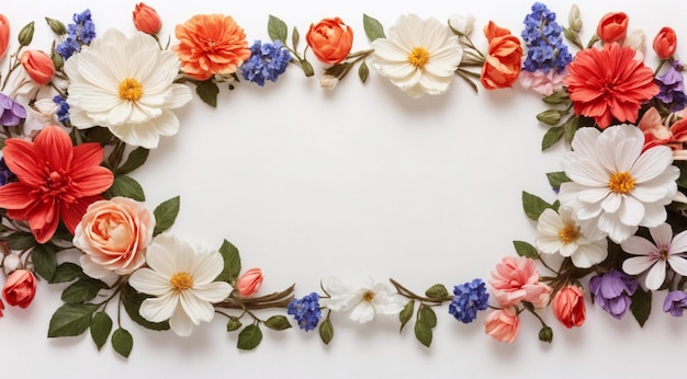 flower border frame background