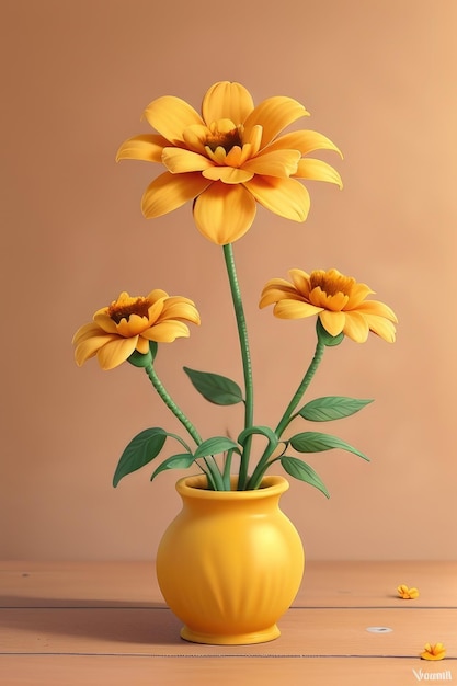 Flower bouquet in a glass vase
