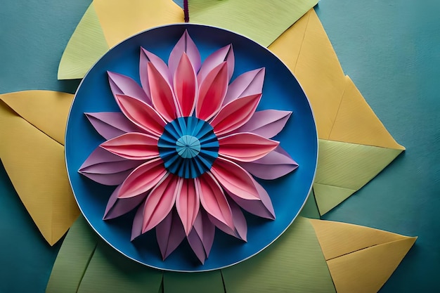 a flower in a bowl