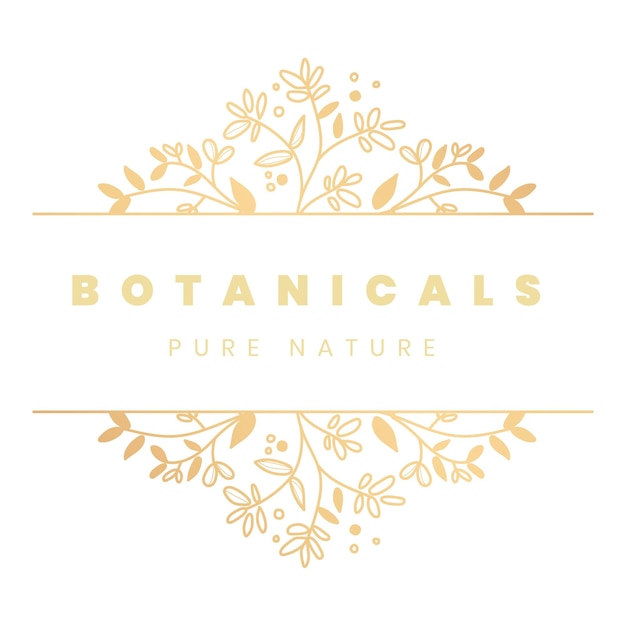 Flower business logo png clipart gold aesthetic design