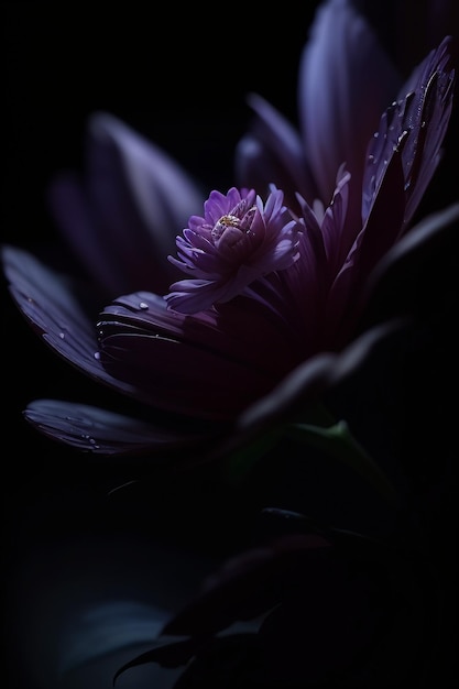 A flower in the dark