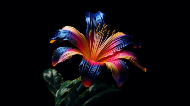 A flower in the dark