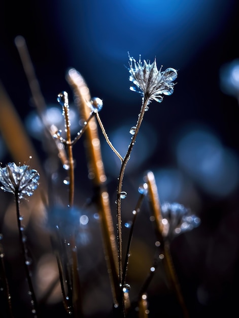 A flower in the dark