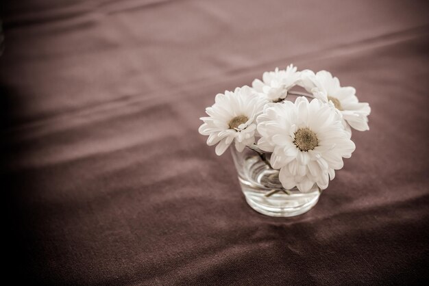 flower decoration on the table