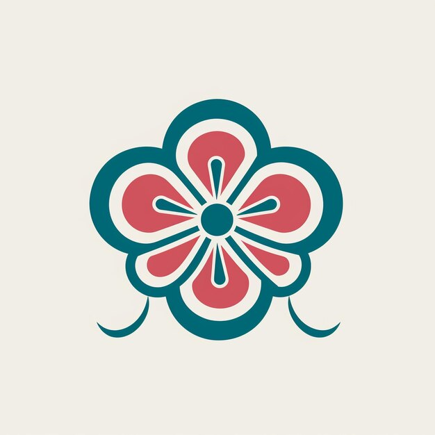 a flower design on a white background