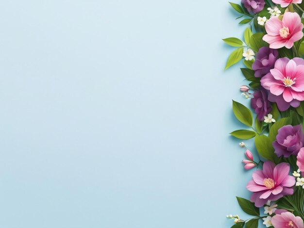 Flower floral butterfly background best quality hyper realistic wallpaper image banner template