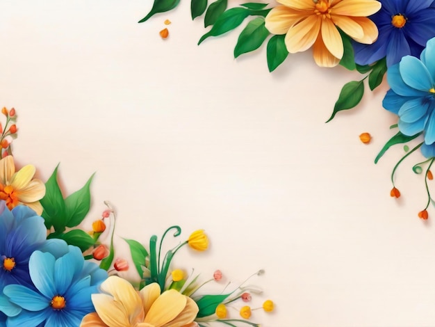 꽃 나비 배경 최고의 품질의 하이퍼 현실적인 벽지 이미지 배너 템플릿