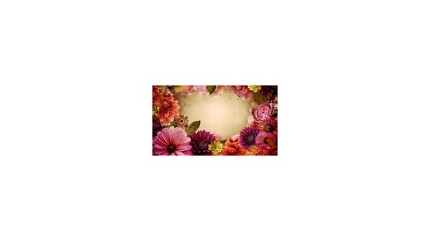 Photo flower frame background photo10