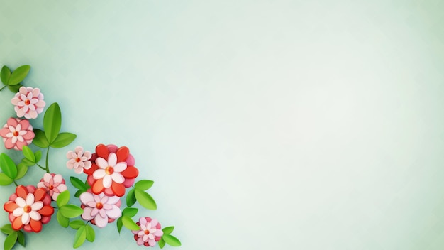 Photo flower frame background