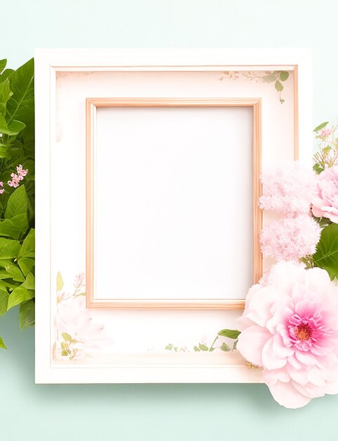 flower frame design generated by AI