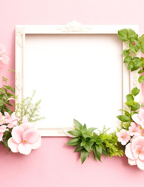 A Flower frame Generated by AI