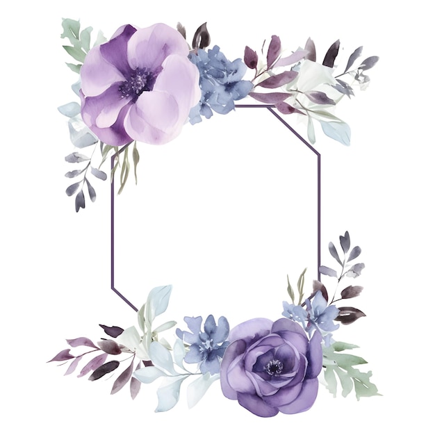flower frame purple floral frame graphics purple flowers frame floral template
