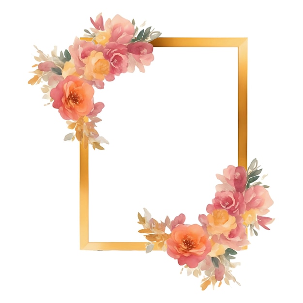 Flower frame vintage