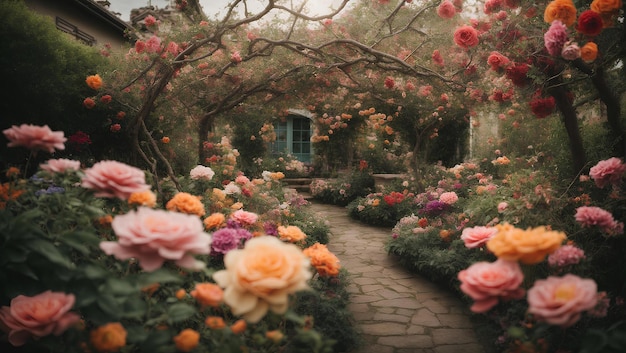 Flower Garden Background