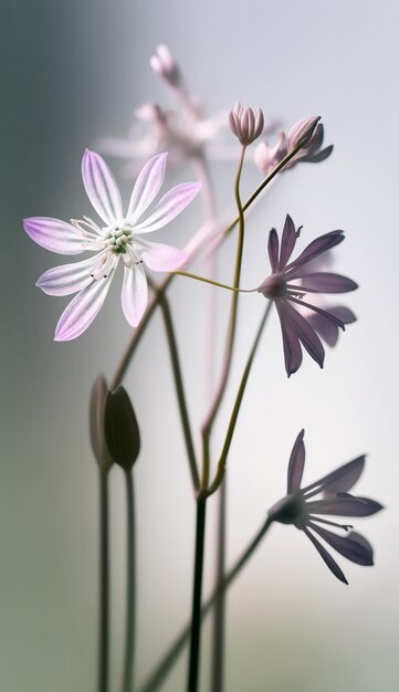 A flower in a glass vase