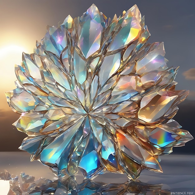 Flower of glass