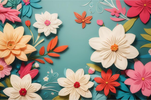 Flower greeting card background