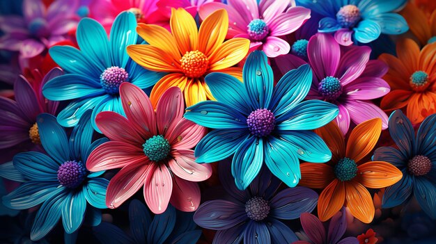 Flower illustration hd 8k wall paper stock photographic image