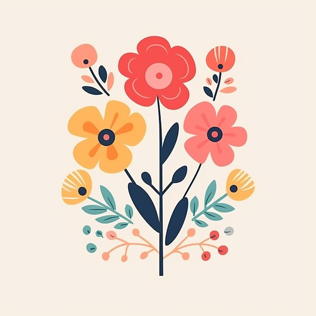 flower illustration vector