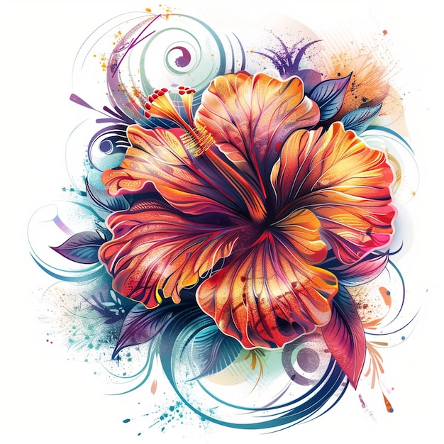 Photo flower illustration