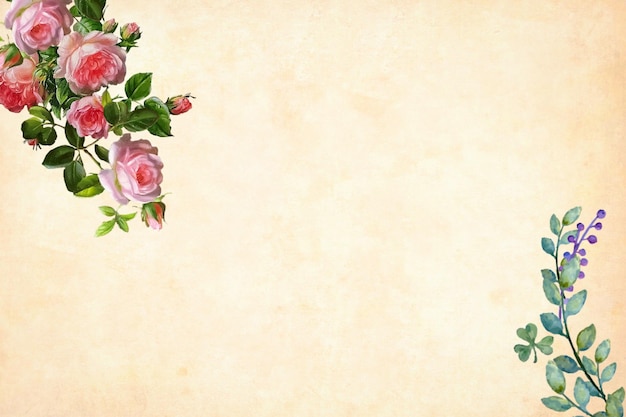 flower invitation background