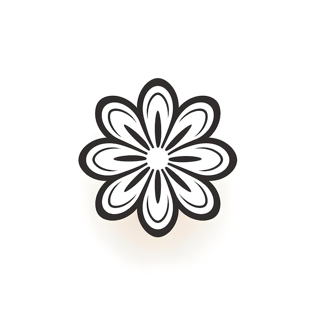 Premium AI Image | Flower Line Art Coloring Page