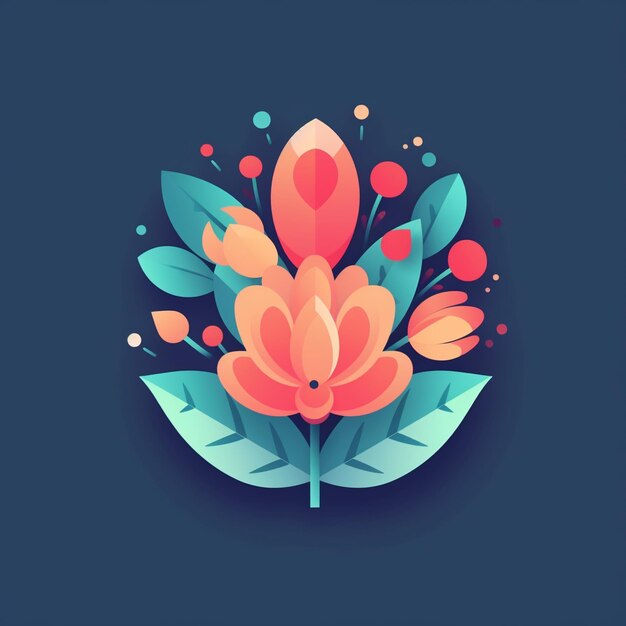 flower modern illustration