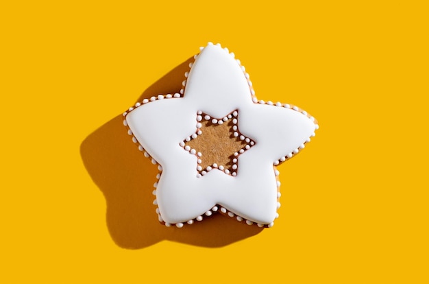 Flower ornament sweet decor white star orange