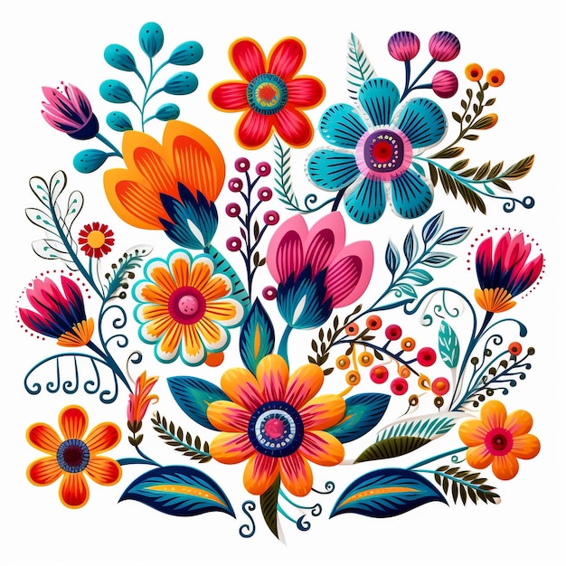 Дизайн иллюстрации искусства цветочного узора