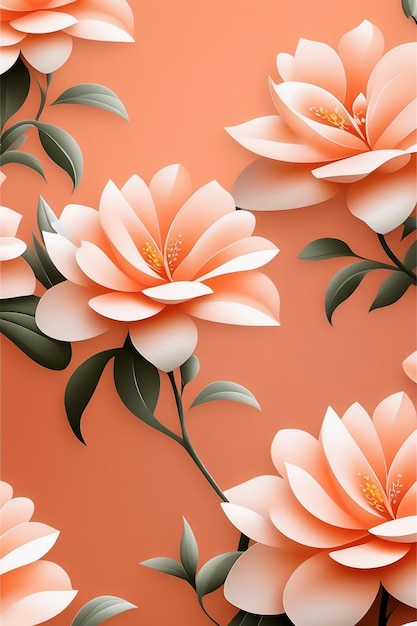 Иллюстрация обоев цвета персика