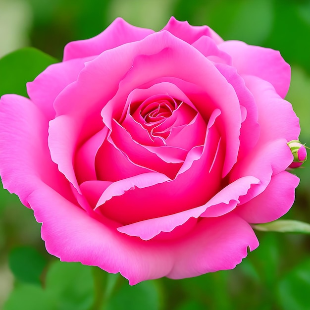 Flower pink rose AI generated