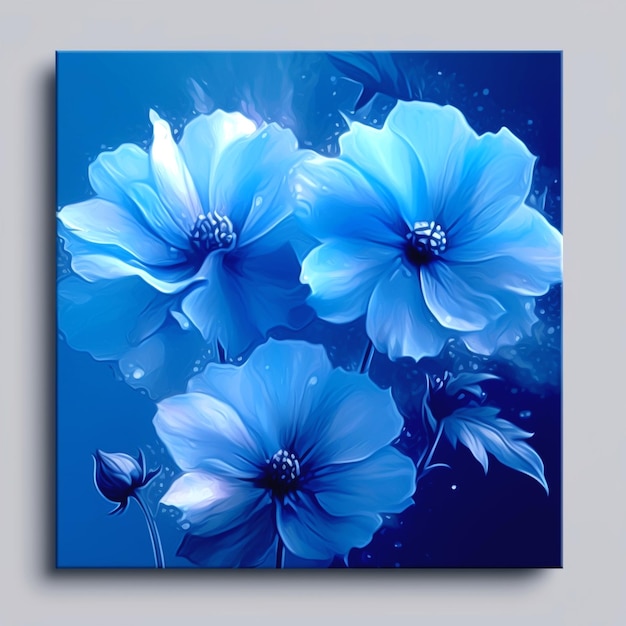 Flower placed on a uniform background