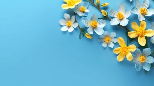 Flower placed on a uniform background