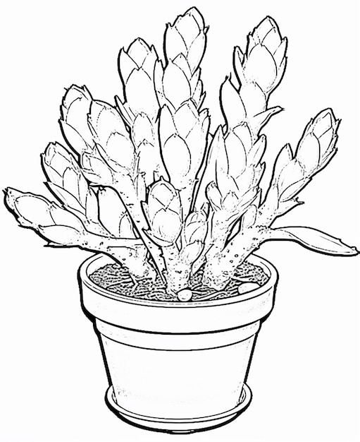 A flower poet coloring page line art for kids