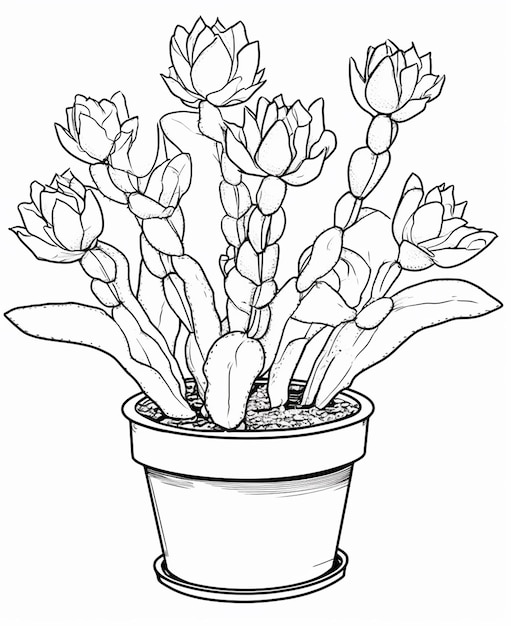 A flower poet coloring page line art for kids