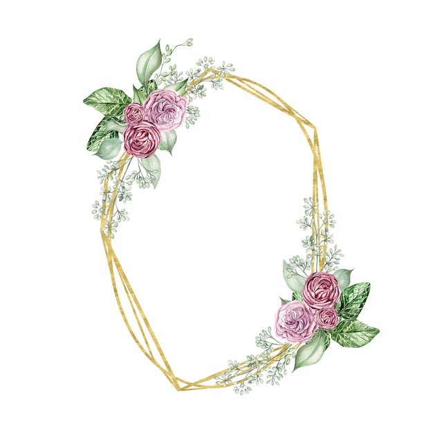 Цветочные розы и листья эвкалипта Цветочный свадебный венок