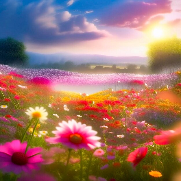 Photo flower scenery