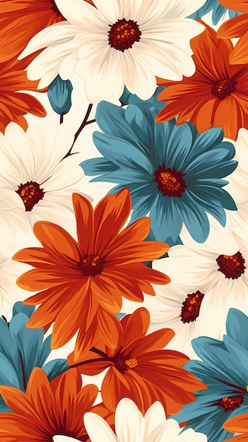 flower seamless pattern